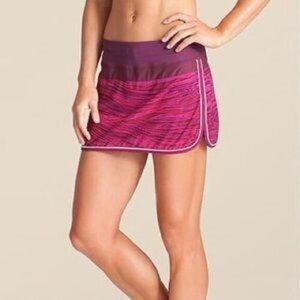 Athleta Ramp It Up Athletic Active Skorts Shorts-Skirt Space Dye Size 0 EUC